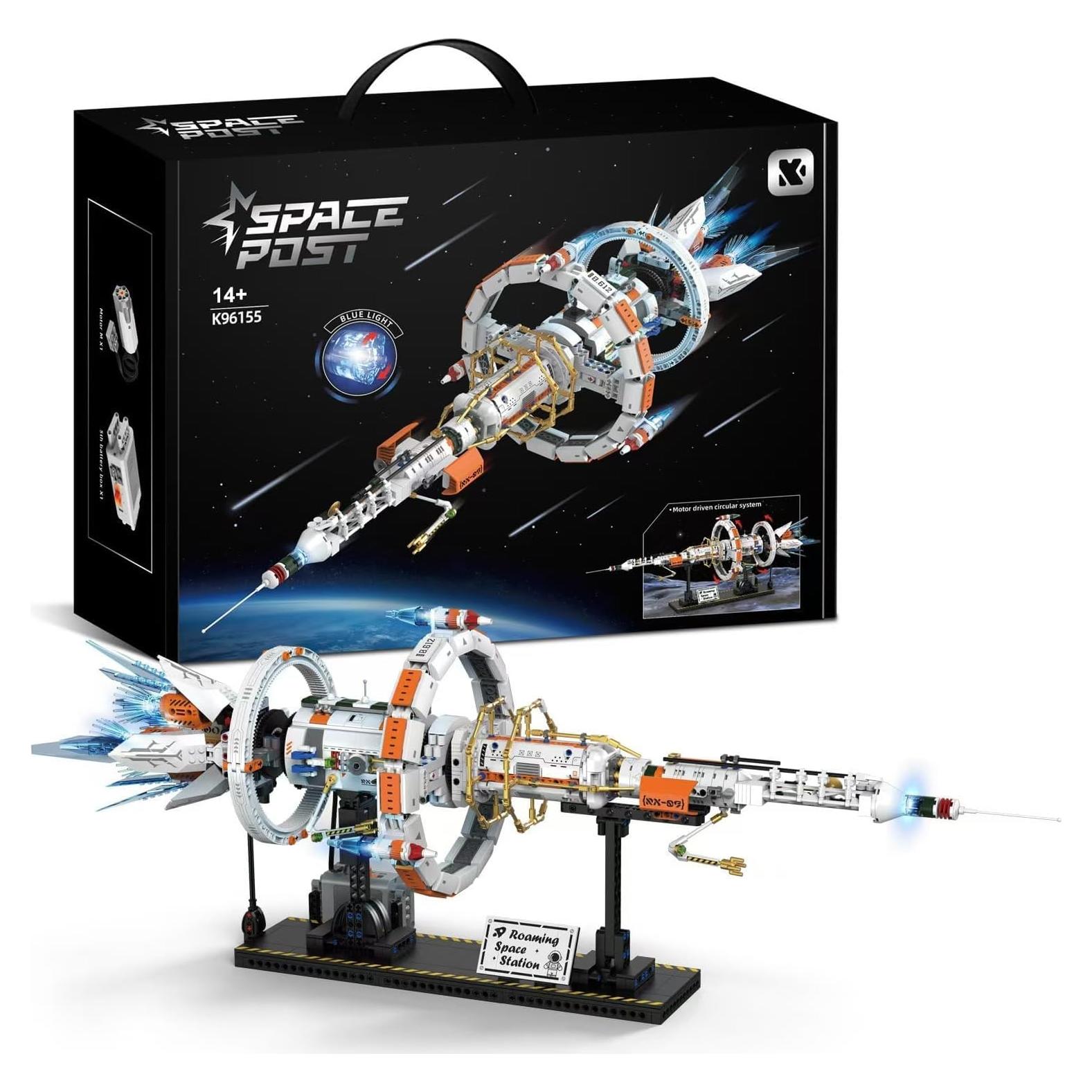 Apokolips Space Station Building Blocks Set with Lights,Space Exploration Building Block Toy,Creative Gift Idea for Adults and Space Fans(1583 pcs)