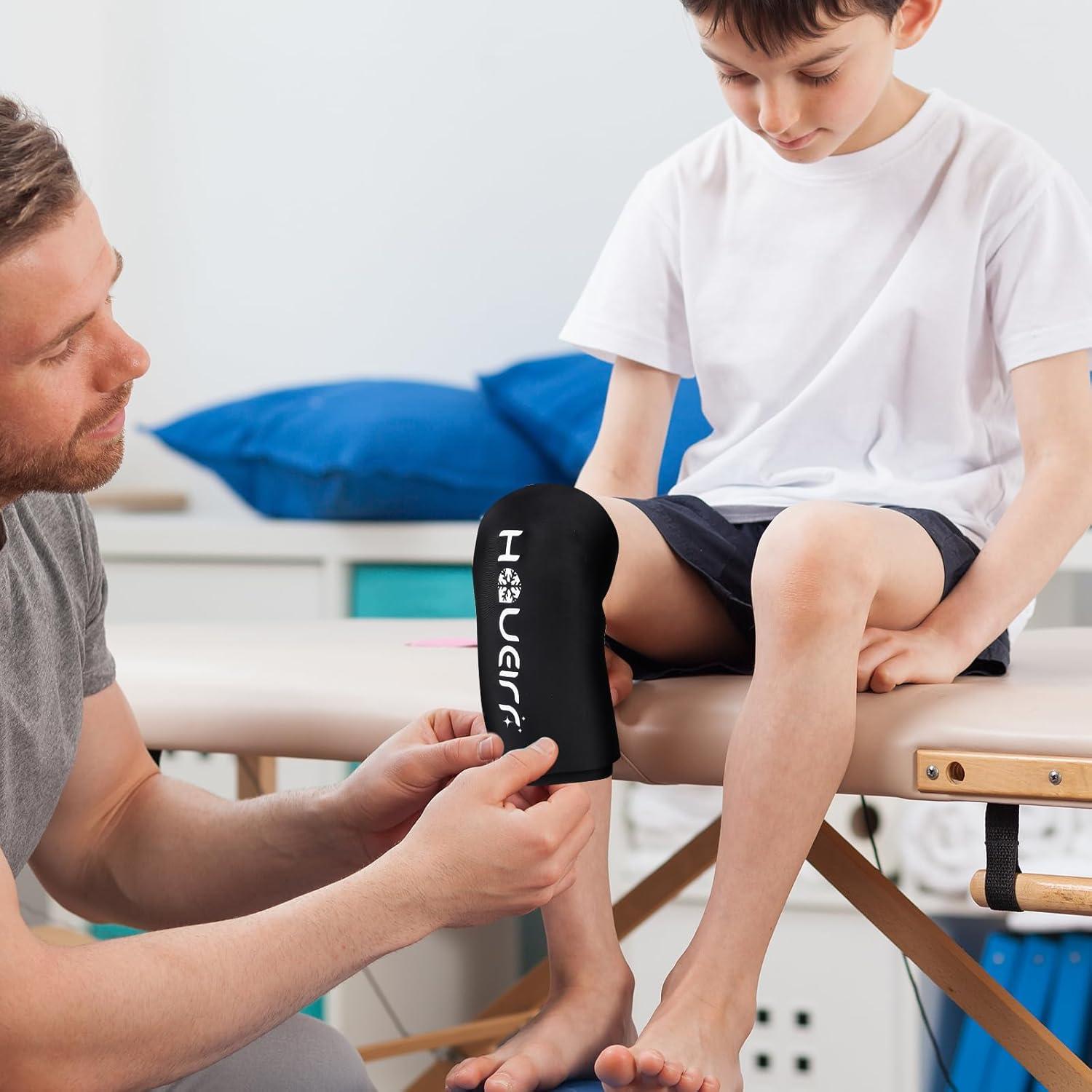 Manga de Hielo Reutilizable HAUEIRR para Rodilla X-Pequeño