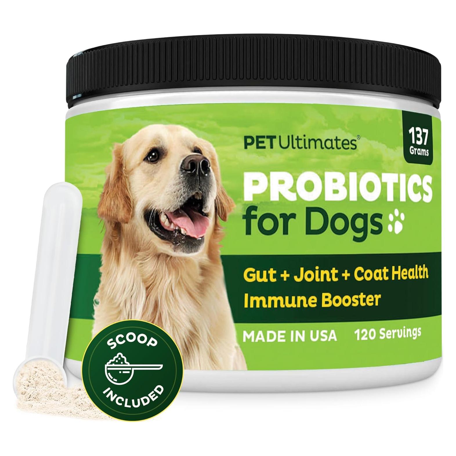 Probioticos para Perros PetUltimates - Soporte Digestivo 22 Especies