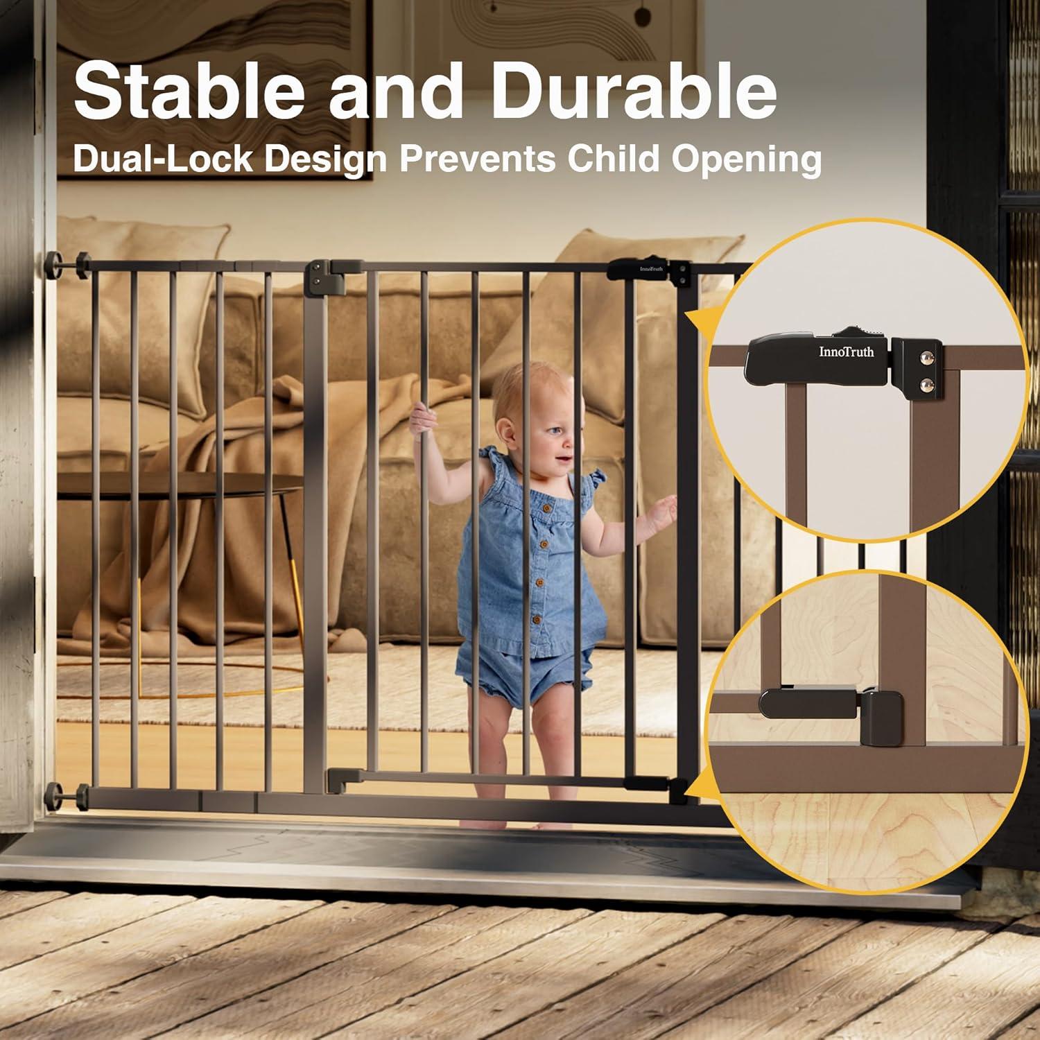 Puerta para Bebés InnoTruth 28.9-49" Ajustable 30" Alta