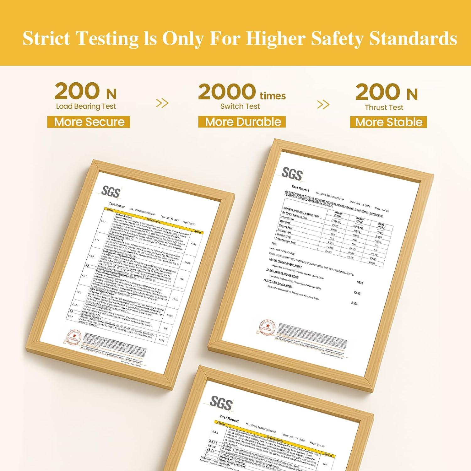 Puerta para Bebés InnoTruth 28.9-49" Ajustable 30" Alta