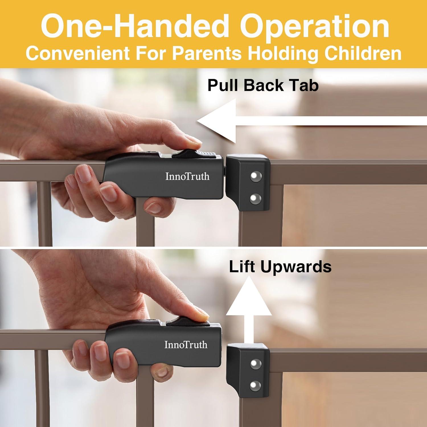 Puerta para Bebés InnoTruth 28.9-49" Ajustable 30" Alta