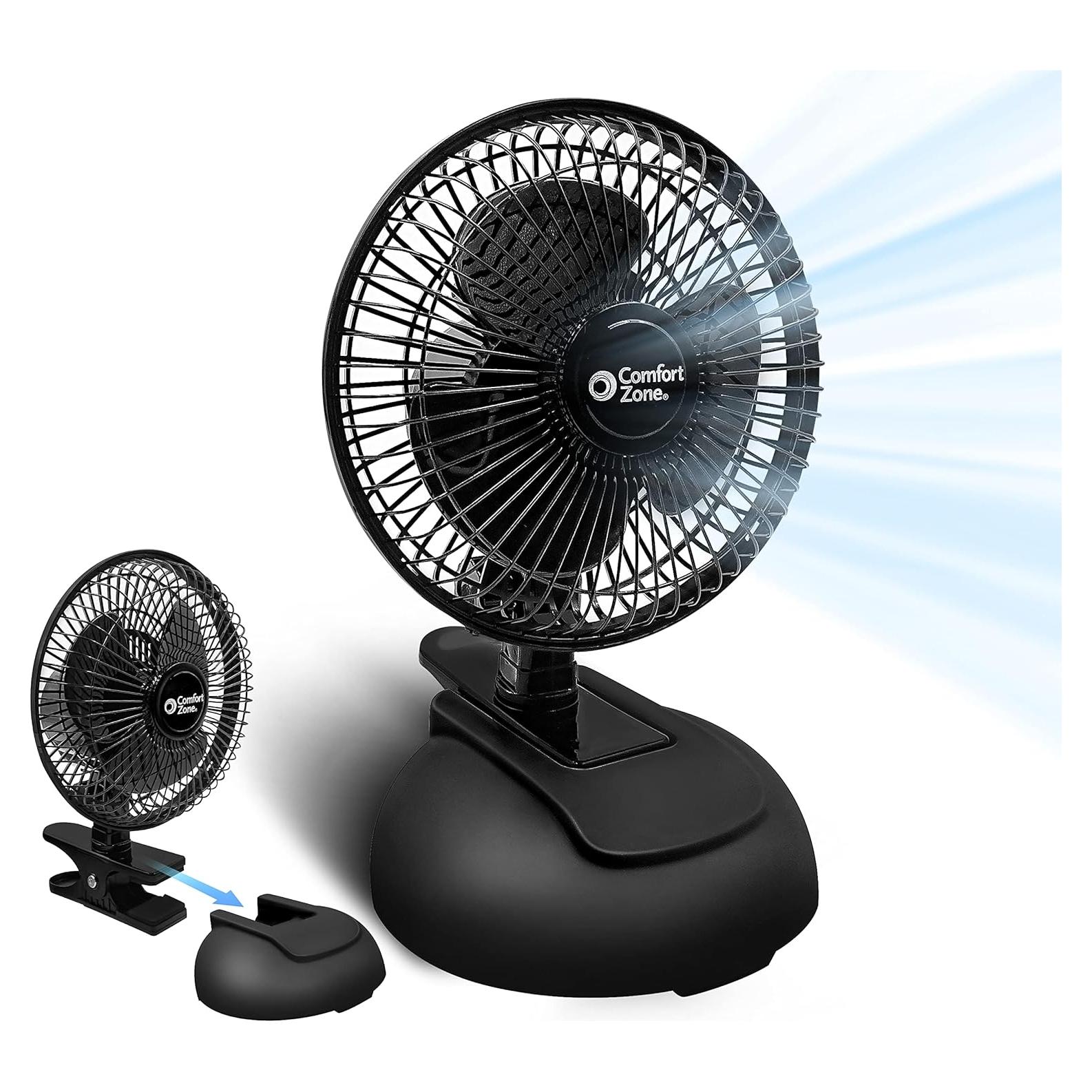 Ventilador Personal Comfort Zone CZ6XMBK 15 cm 2 Velocidades