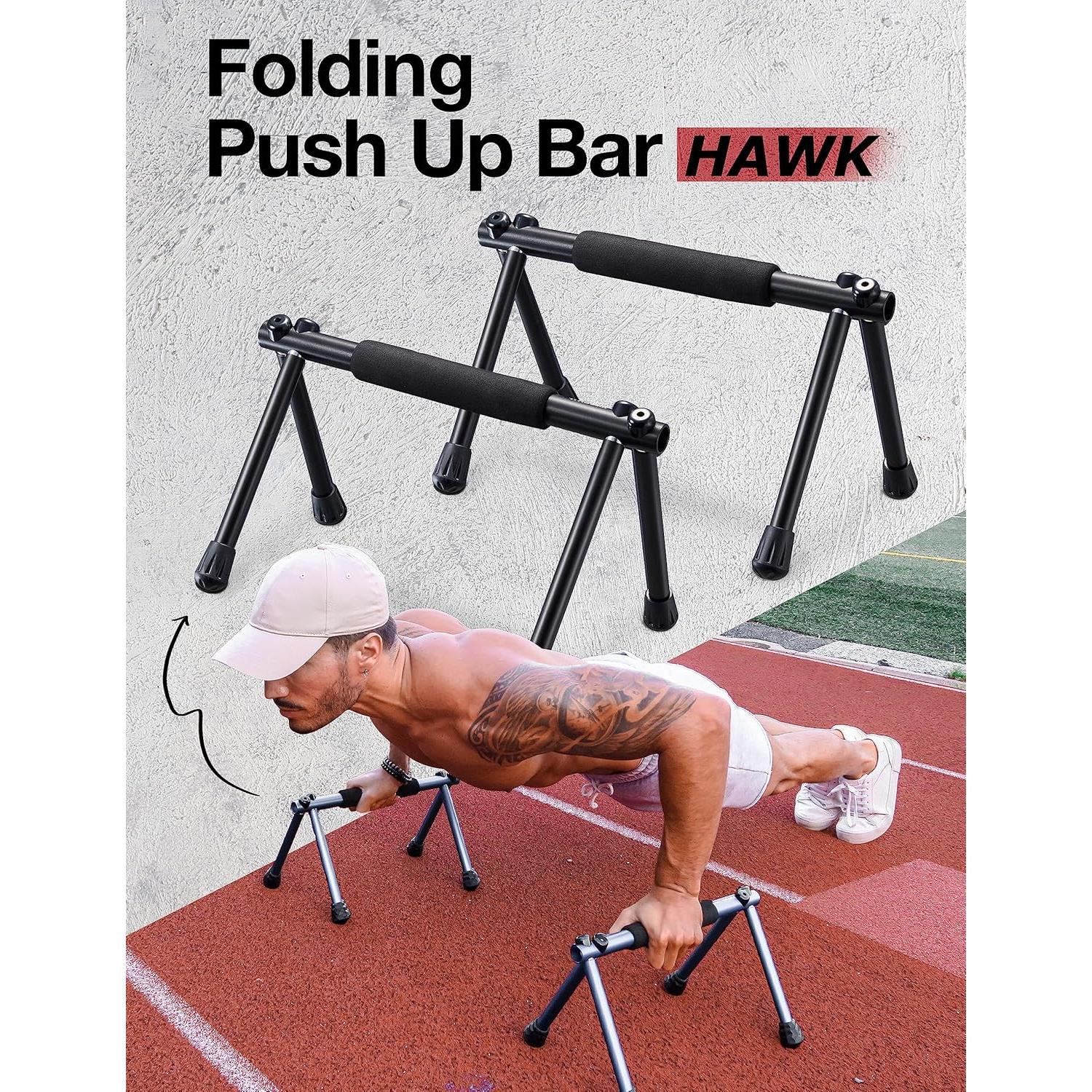 Barra de Flexiones Plegable Withgear Hawk - Antideslizante, 300kg