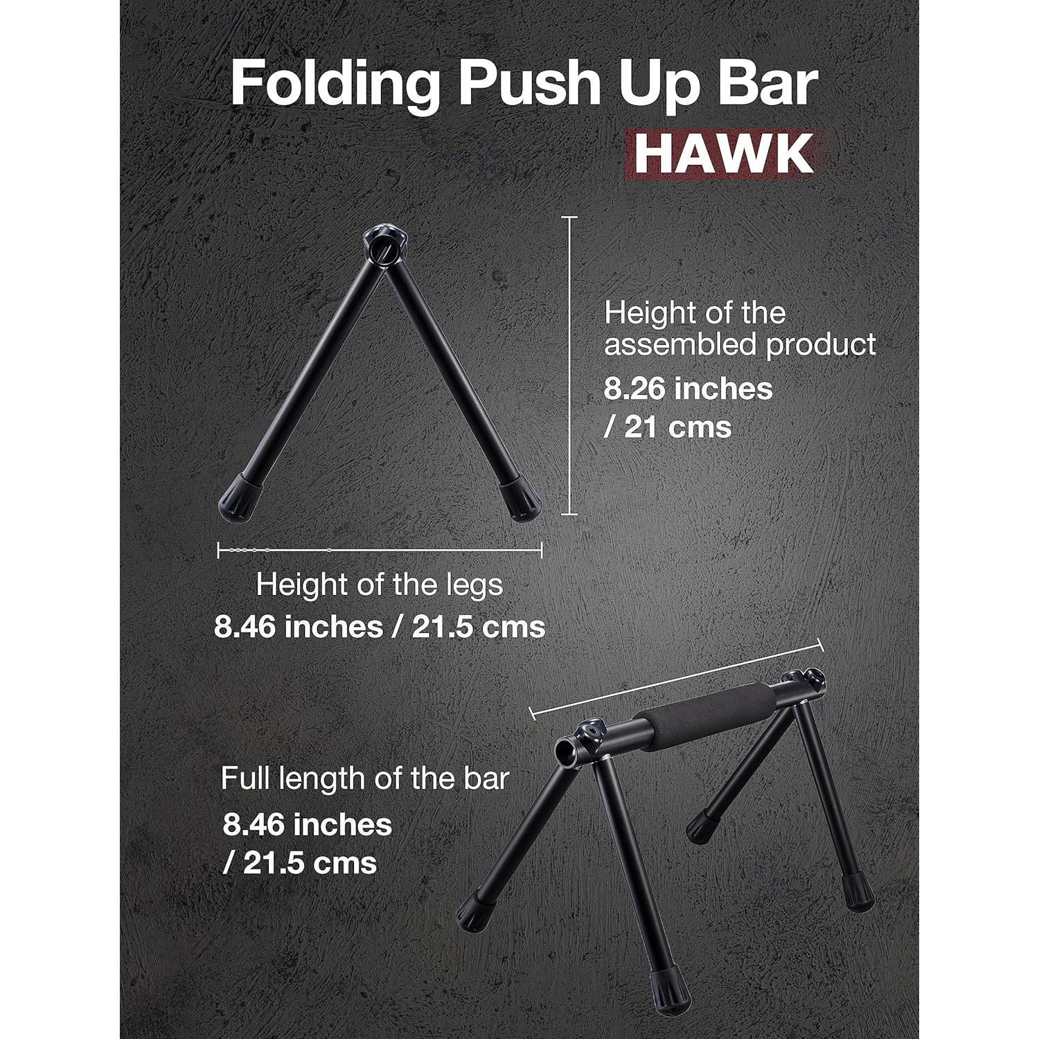 Barra de Flexiones Plegable Withgear Hawk - Antideslizante, 300kg