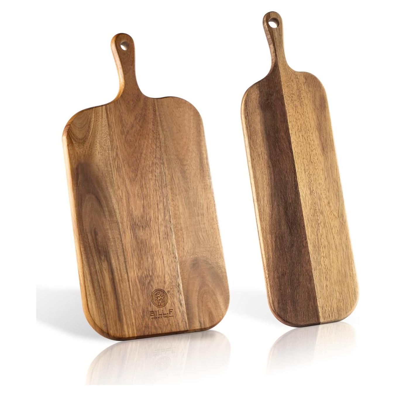 Juego de tablas de cortar de madera de acacia BF BILL.F 2 piezas