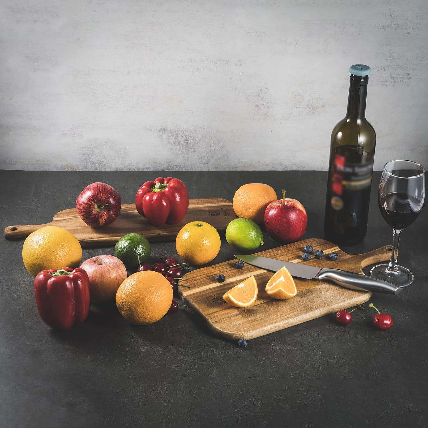 Juego de tablas de cortar de madera de acacia BF BILL.F 2 piezas