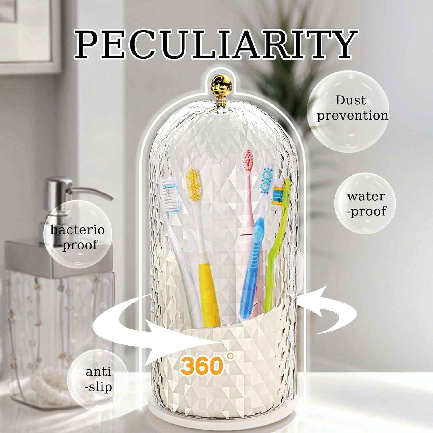 Soporte de Cepillos de Dientes ONEPEACE Negro 3 Compartimentos