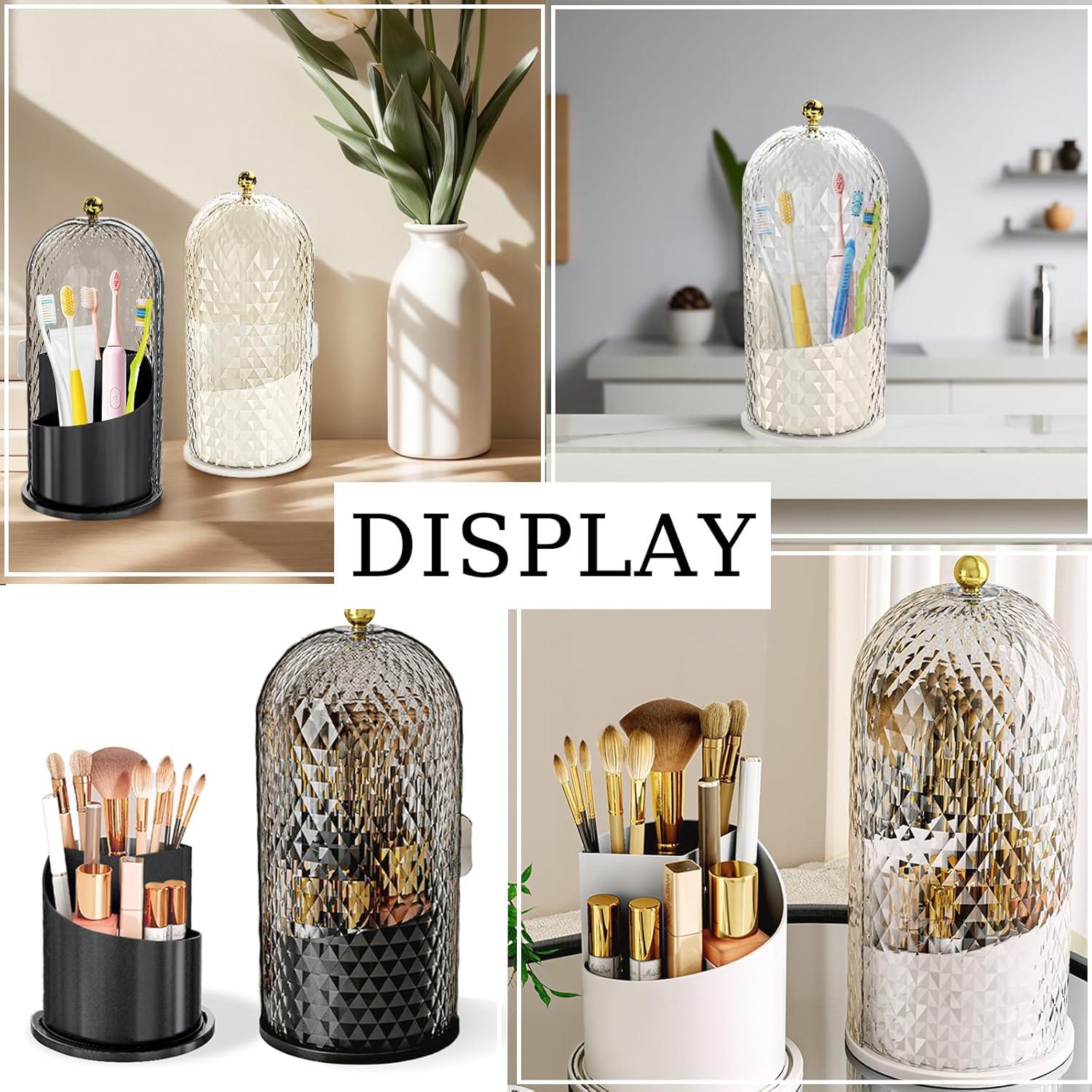 Soporte de Cepillos de Dientes ONEPEACE Negro 3 Compartimentos