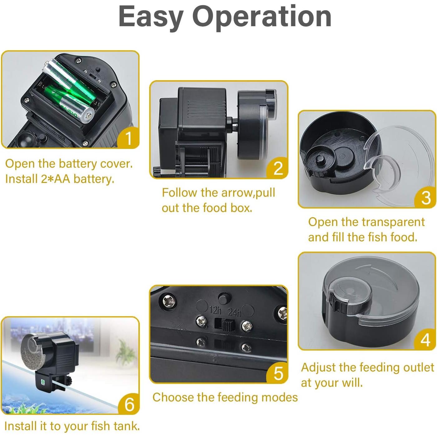 Dispensador Automático de Comida para Peces Lychee AF-2003