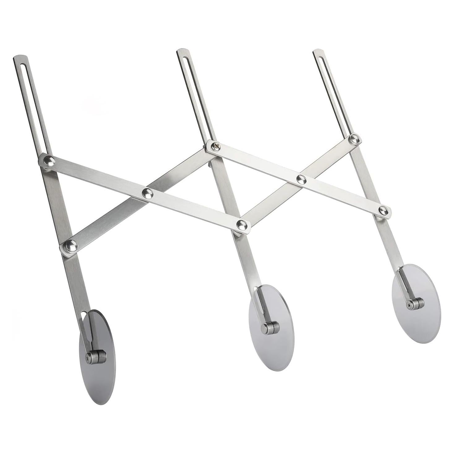 Cortador de Pizza 3 Ruedas Evannt Acero Inoxidable Ajustable