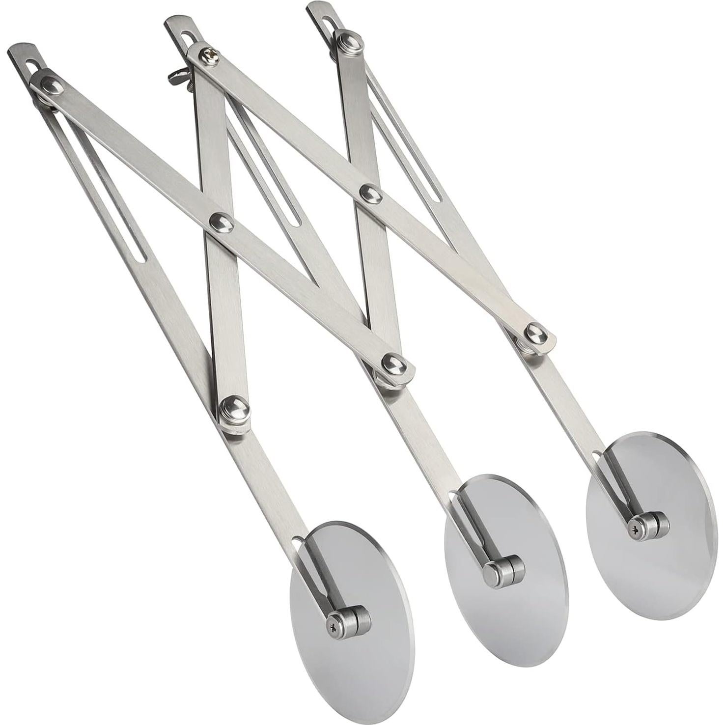 Cortador de Pizza 3 Ruedas Evannt Acero Inoxidable Ajustable