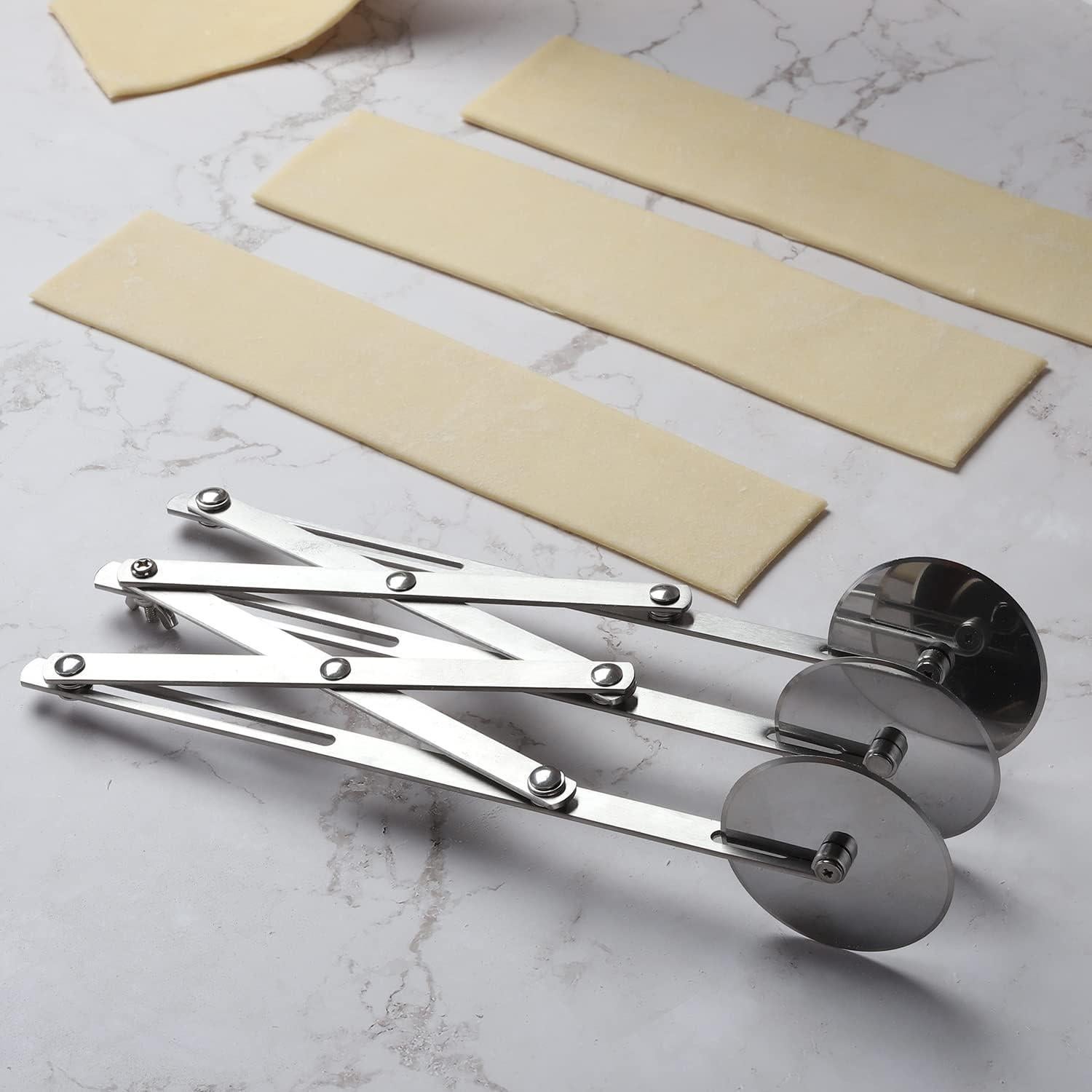 Cortador de Pizza 3 Ruedas Evannt Acero Inoxidable Ajustable