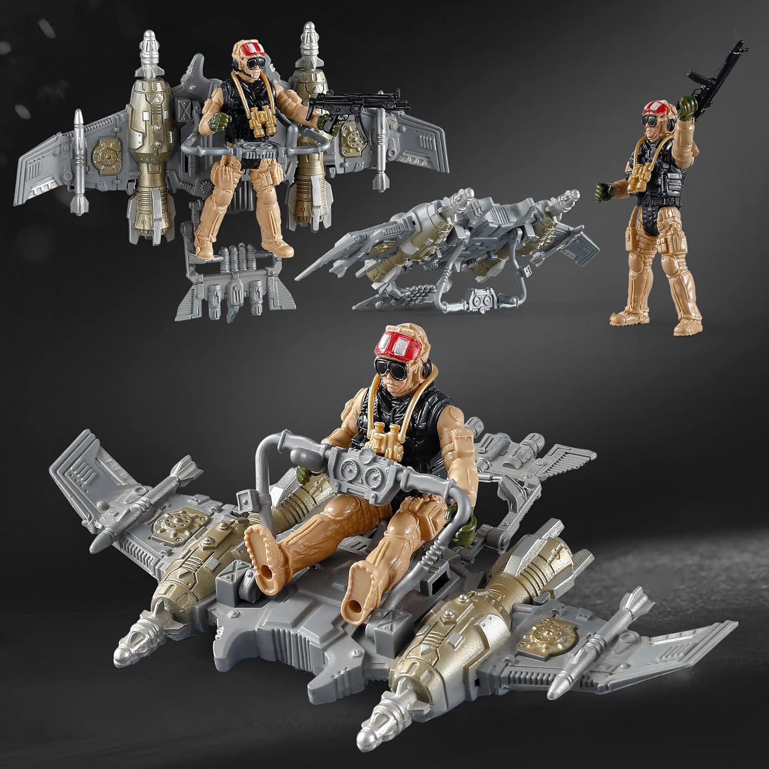 Juego de Figuras de Acción Militar GOC 9,53 cm con Accesorios