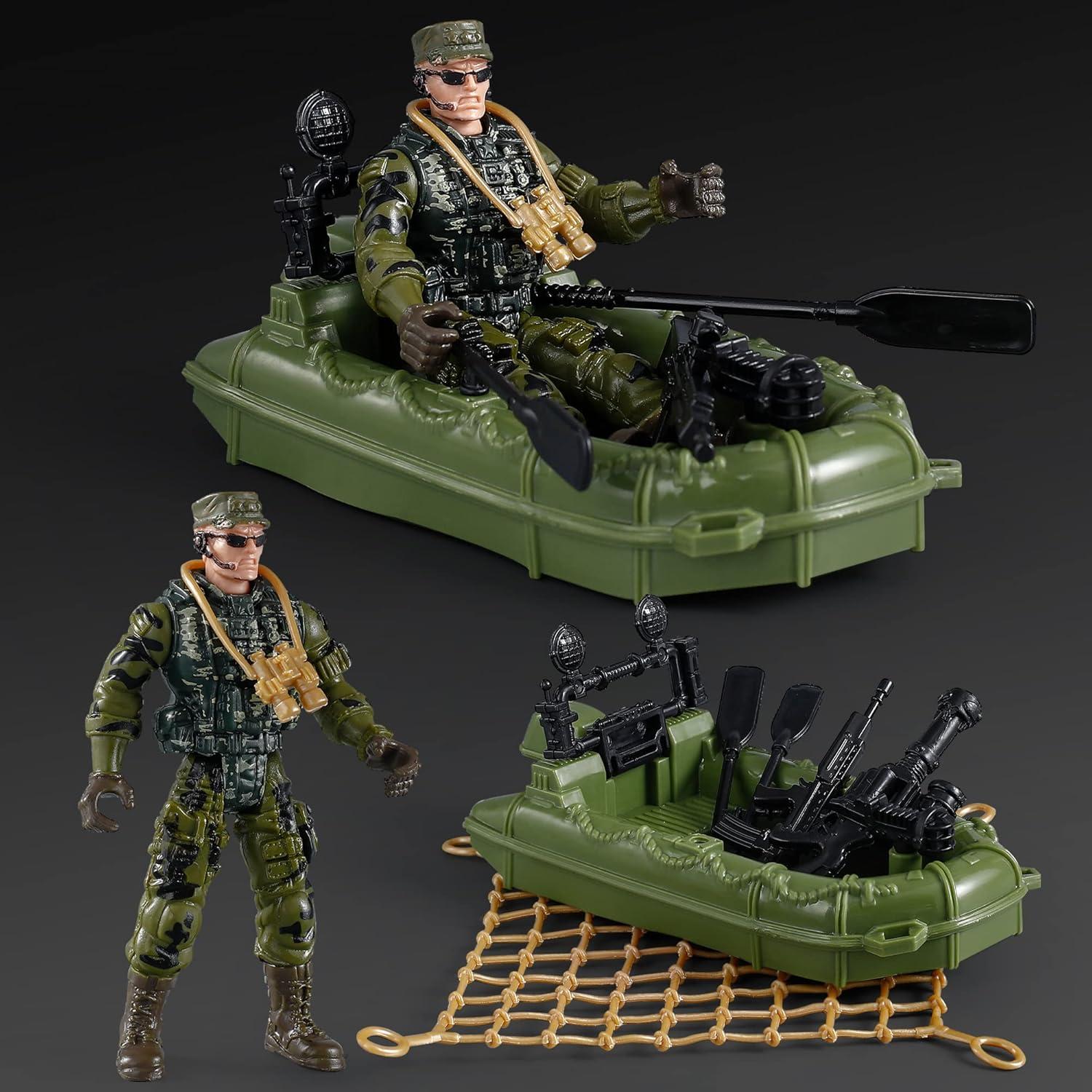 Juego de Figuras de Acción Militar GOC 9,53 cm con Accesorios