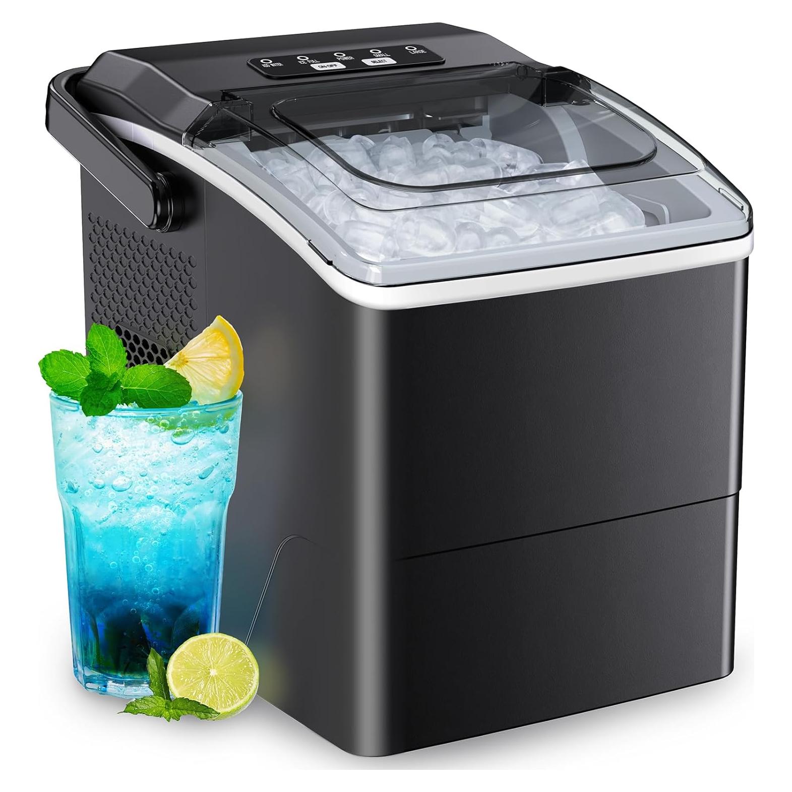 Máquina de Hielo Bebisuny 9 Cubos en 6 Minutos Portátil