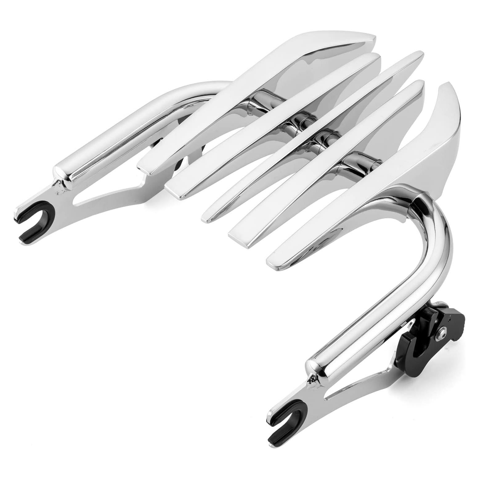 Soporte de Equipaje Mofun Cromo Invisible para Harley 2009-2024