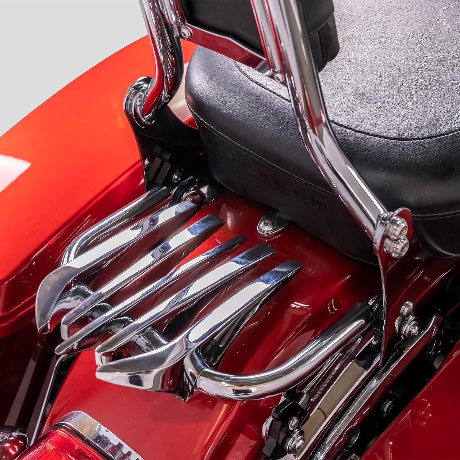 Soporte de Equipaje Mofun Cromo Invisible para Harley 2009-2024