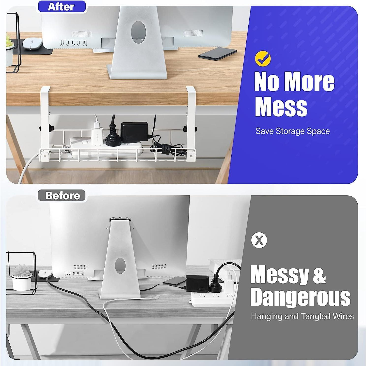 Bandeja de Gestión de Cables Xpatee Blanca Sin Montaje 40x18.5cm