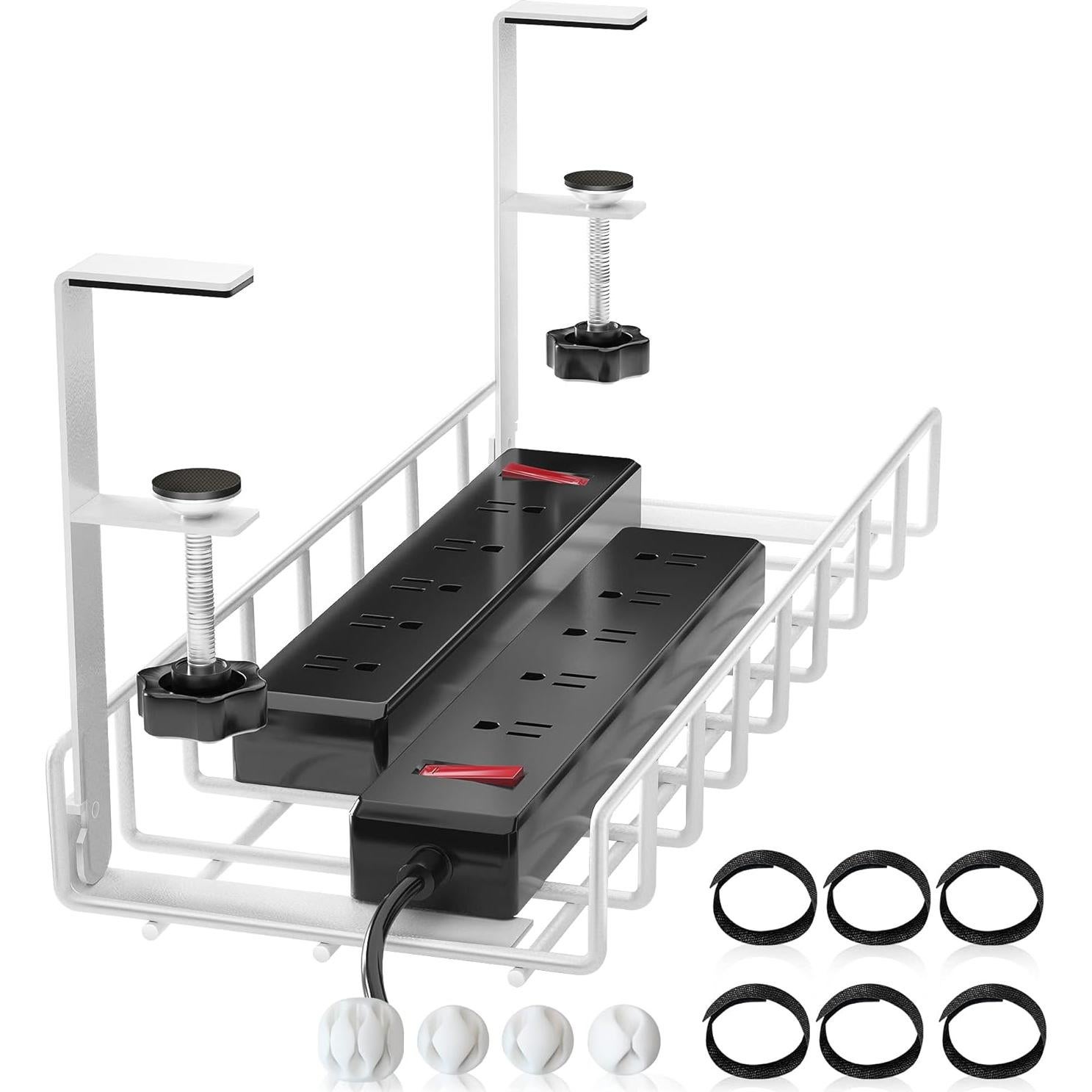 Bandeja de Gestión de Cables Xpatee Blanca Sin Montaje 40x18.5cm