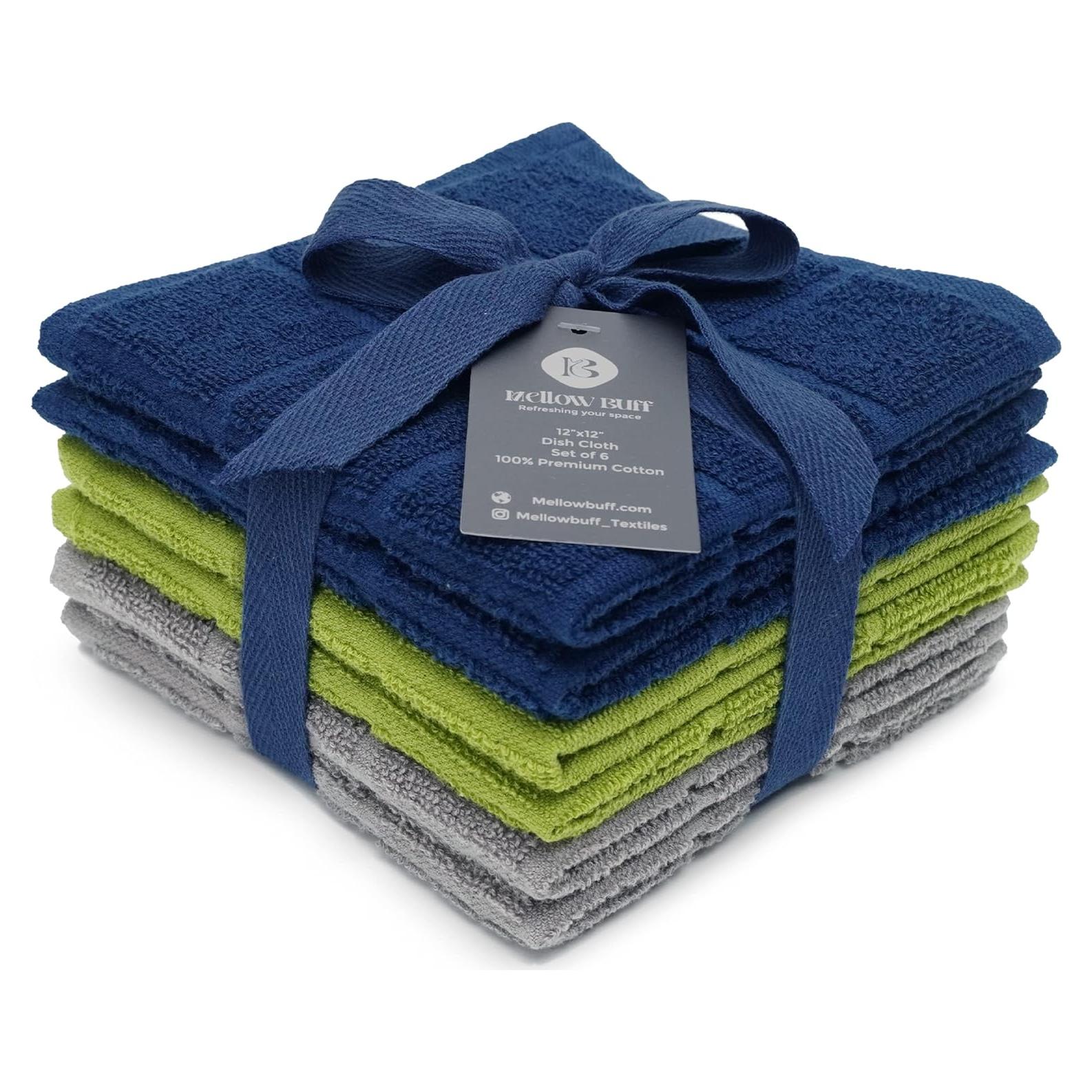 Paño de Cocina Mellow Buff 100% Algodón 6 Unidades 30.48cm