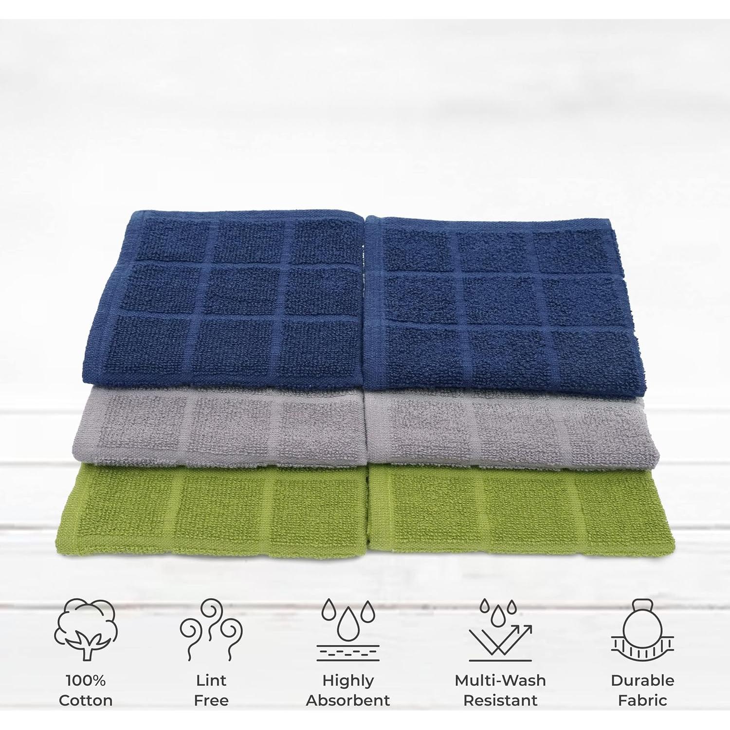 Paño de Cocina Mellow Buff 100% Algodón 6 Unidades 30.48cm