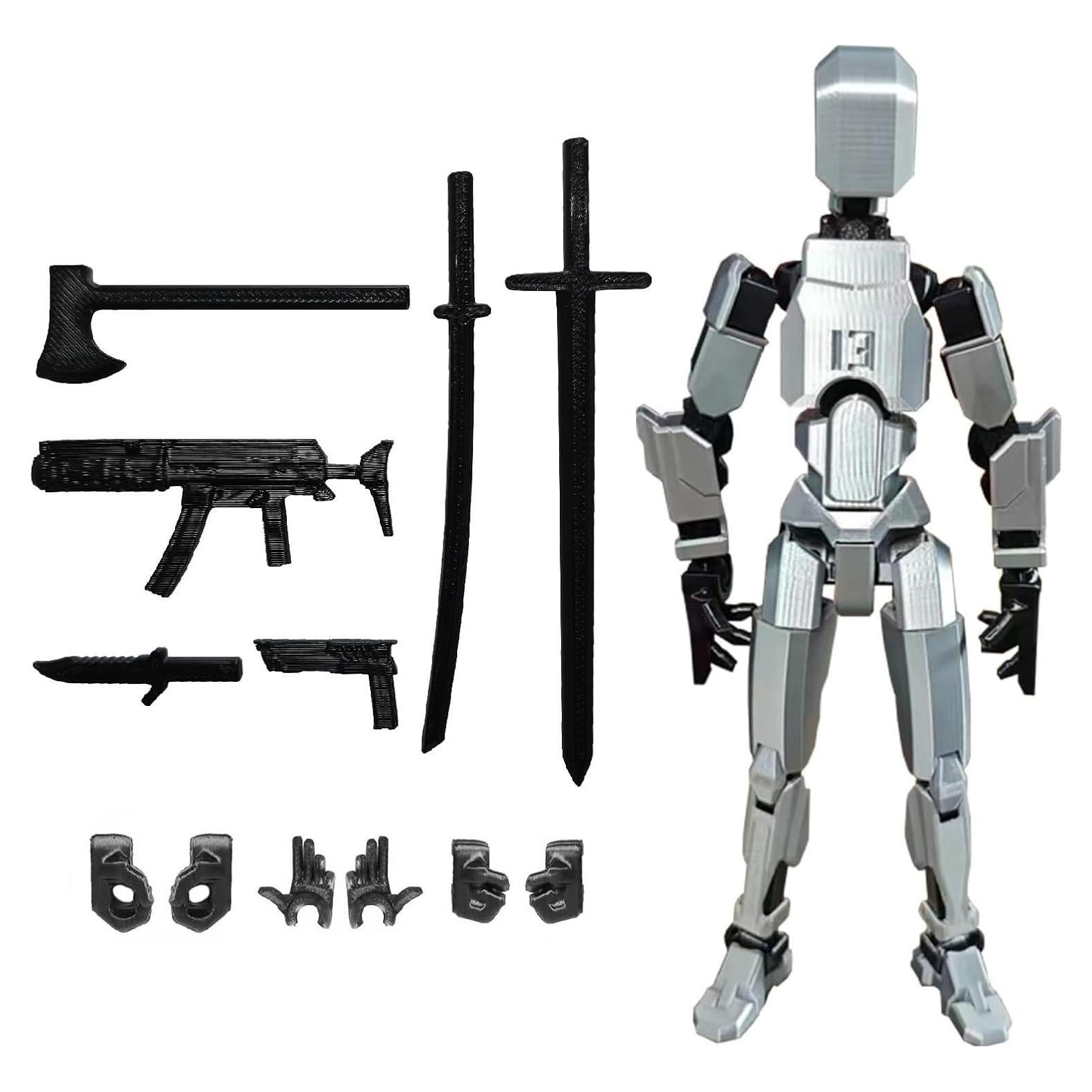 Figura de Acción T13 Soozafone Montada Plata 13 cm