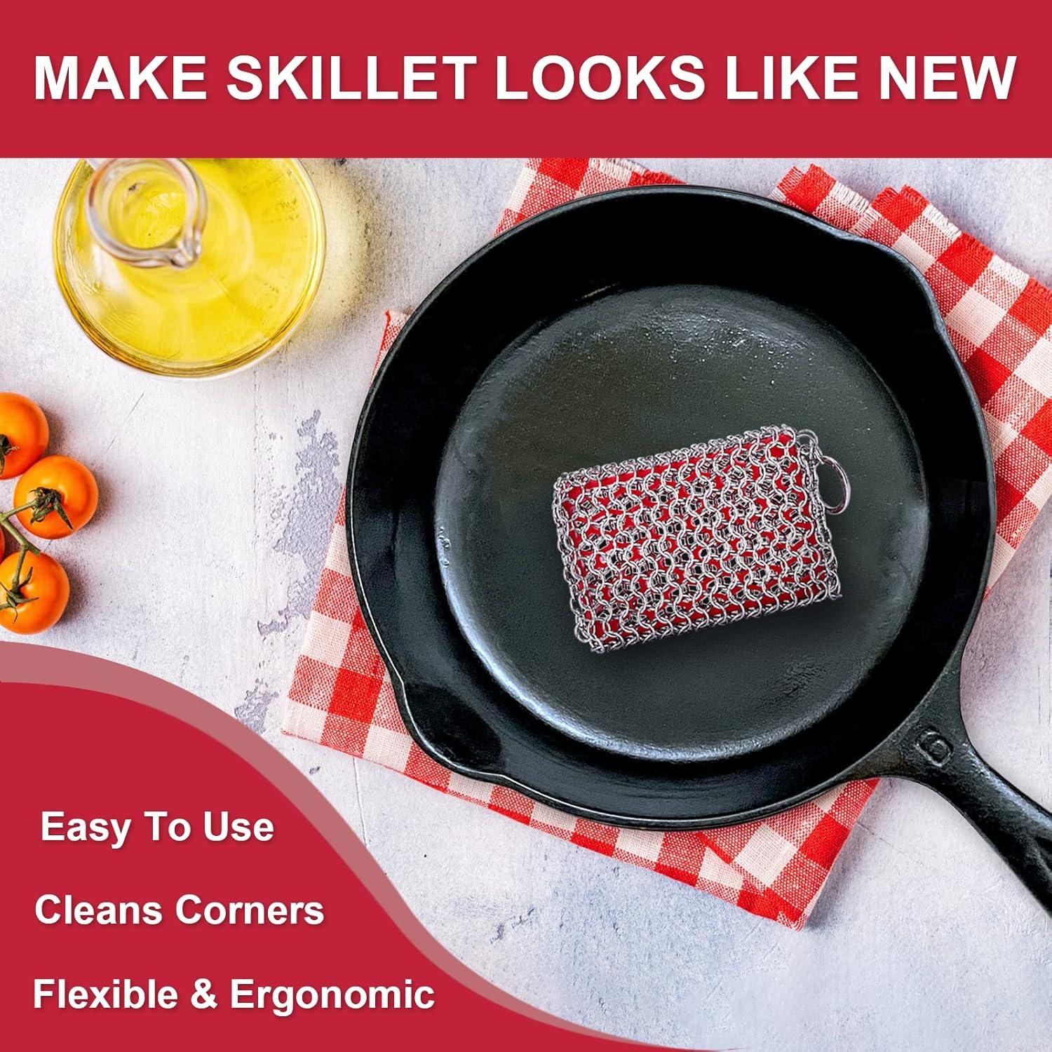 Estropajo de Hierro Fundido FORTATO con Silicona - 2 Unidades