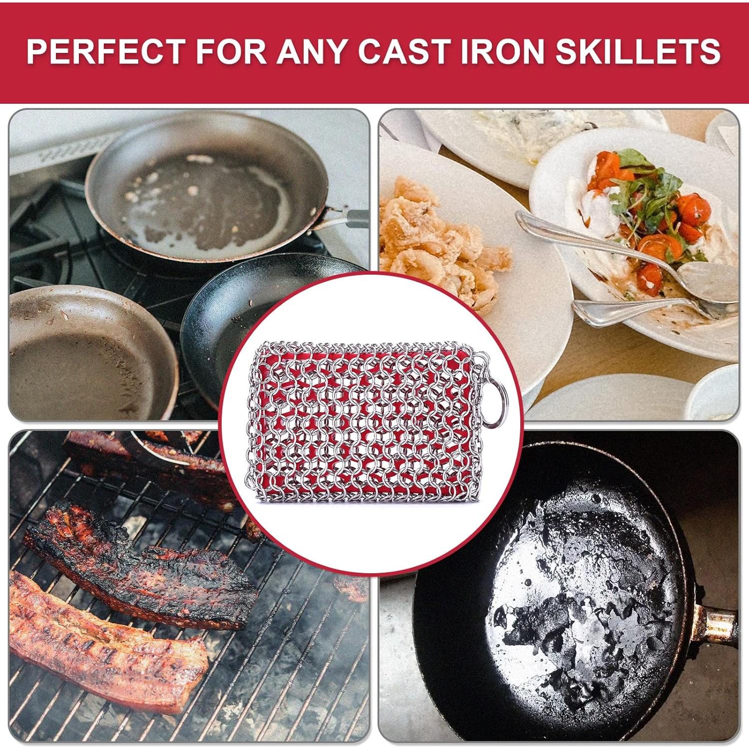 Estropajo de Hierro Fundido FORTATO con Silicona - 2 Unidades