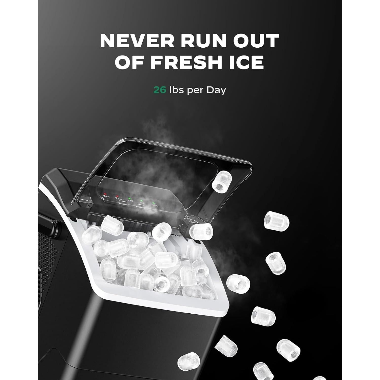 Máquina de Hielo Marsail MSIM27B, 11.79 kg/día, Compacta