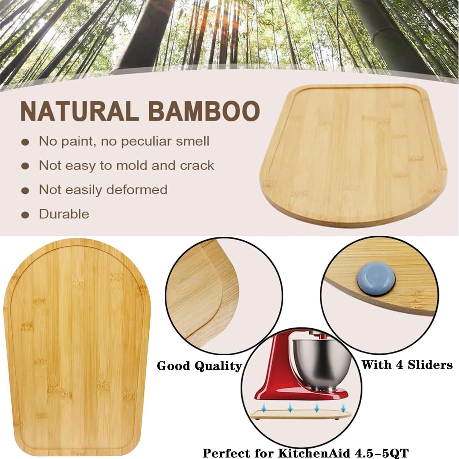Deslizador de Mezclador de Bambú QSMDH 4.5-5Qt para Kitchenaid