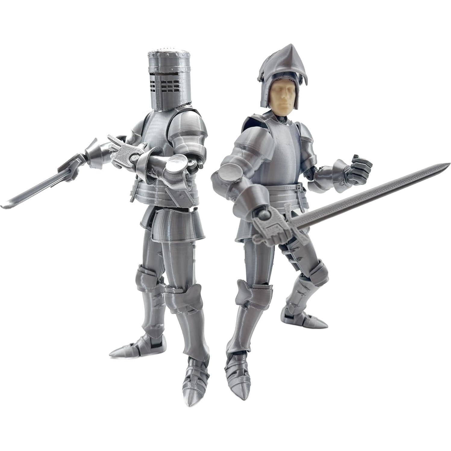 Figura Caballero Medieval T13 3D 22.66 cm Juguete Movible