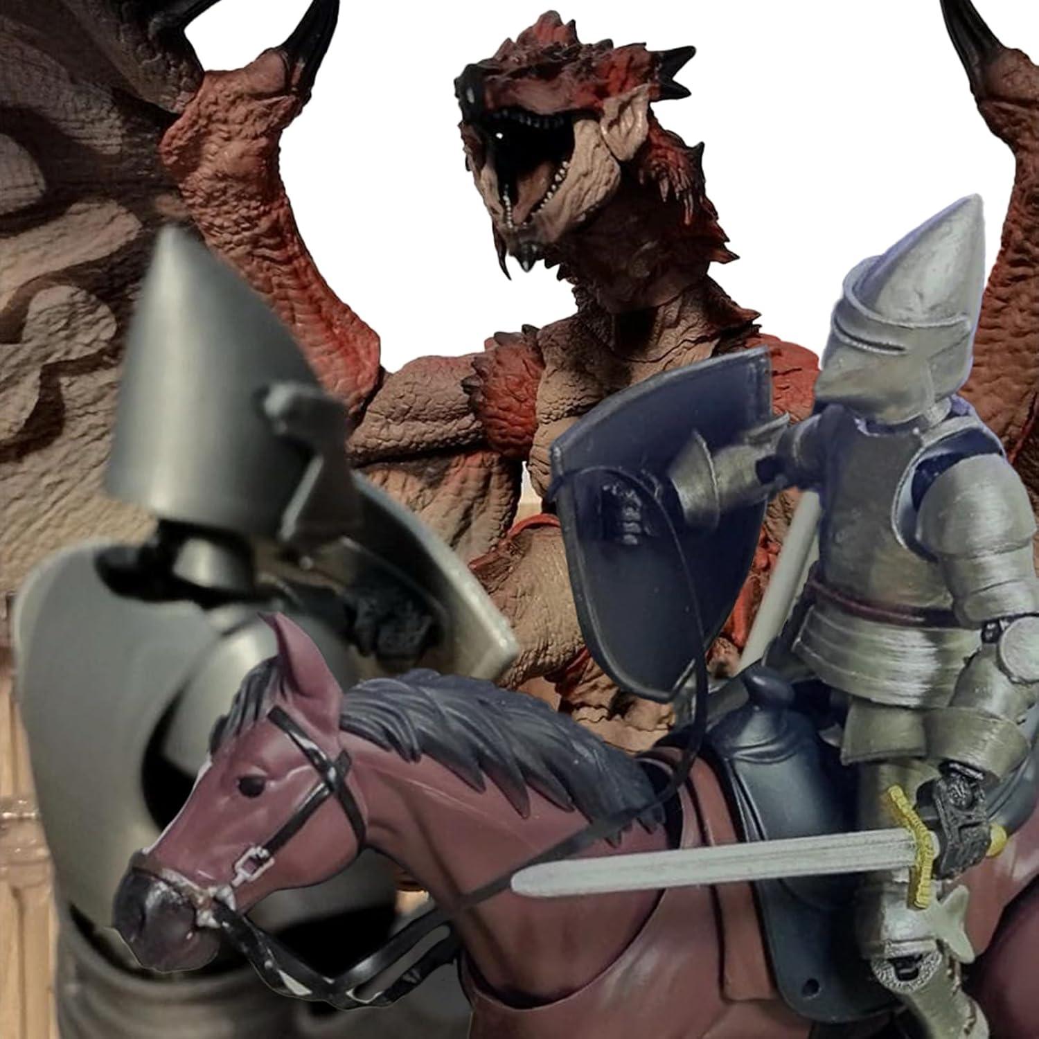 Figura Caballero Medieval T13 3D 22.66 cm Juguete Movible