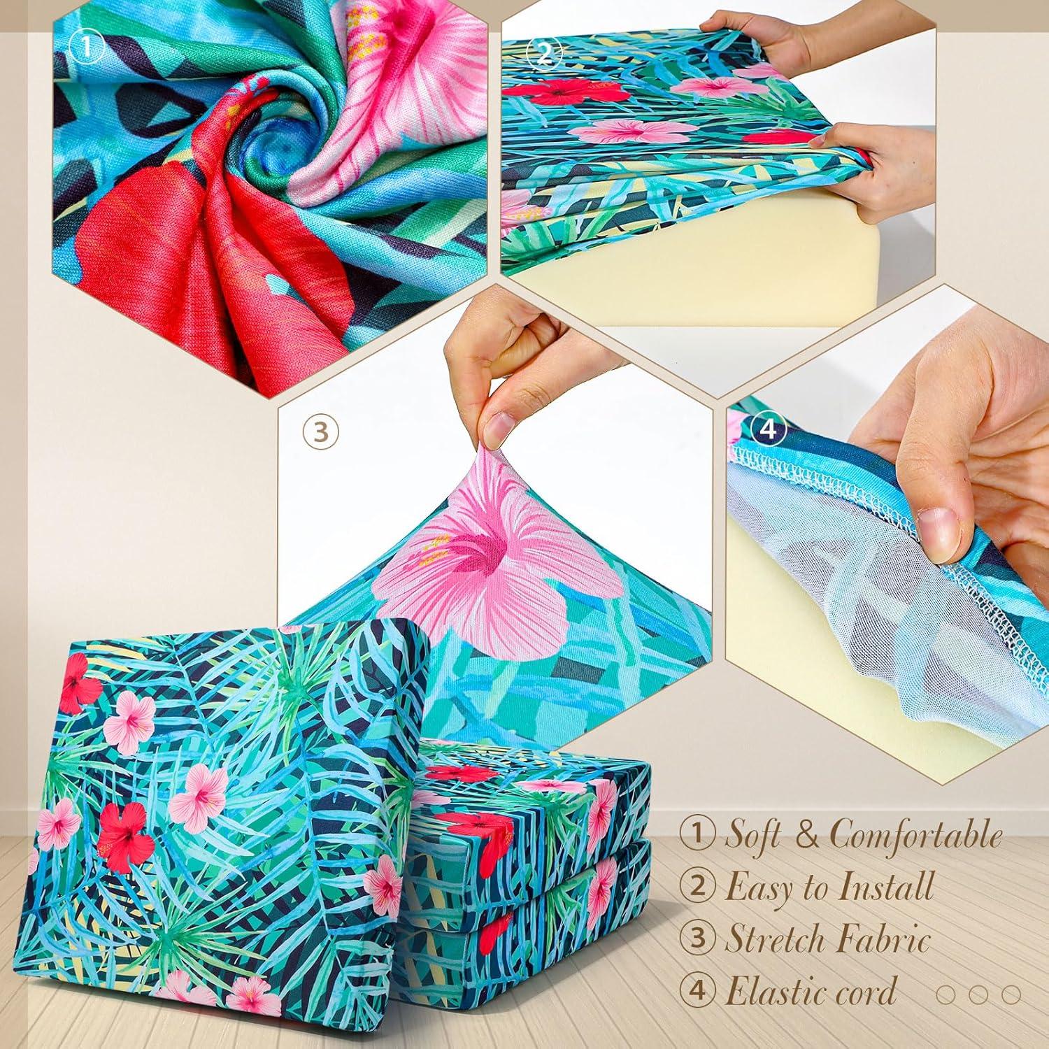 Fundas de Cojines para Patio Newwiee 12 Pcs Colorido