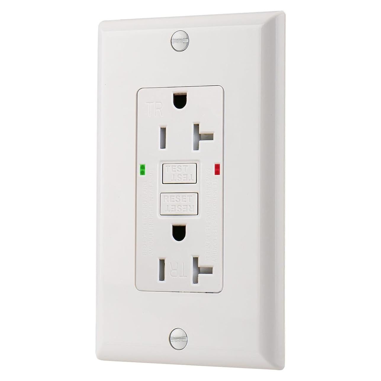 Enchufe GFCI 20A WENGART con Autocomprobación y LED