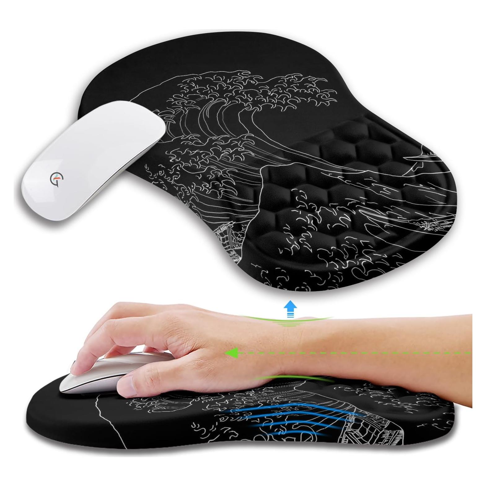 Soporte de Muñeca Ergonómico KUOSGM con Masaje 30x20 cm