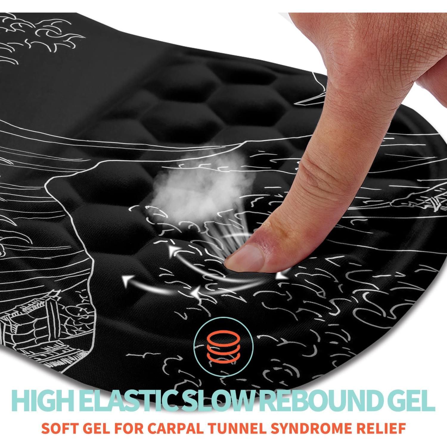 Soporte de Muñeca Ergonómico KUOSGM con Masaje 30x20 cm