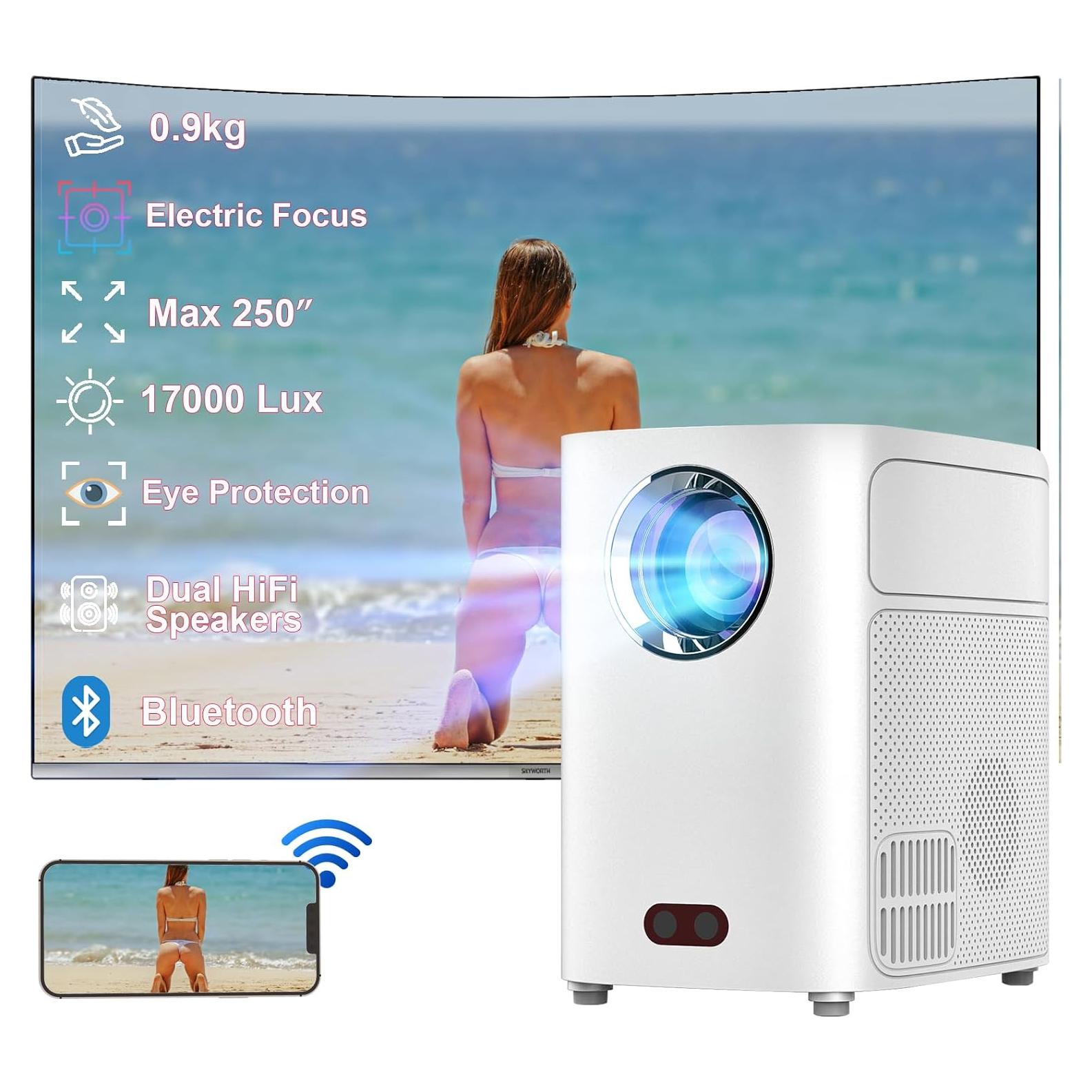 Mini Proyector VenirCool Q1 17000 Lux 250" Portátil