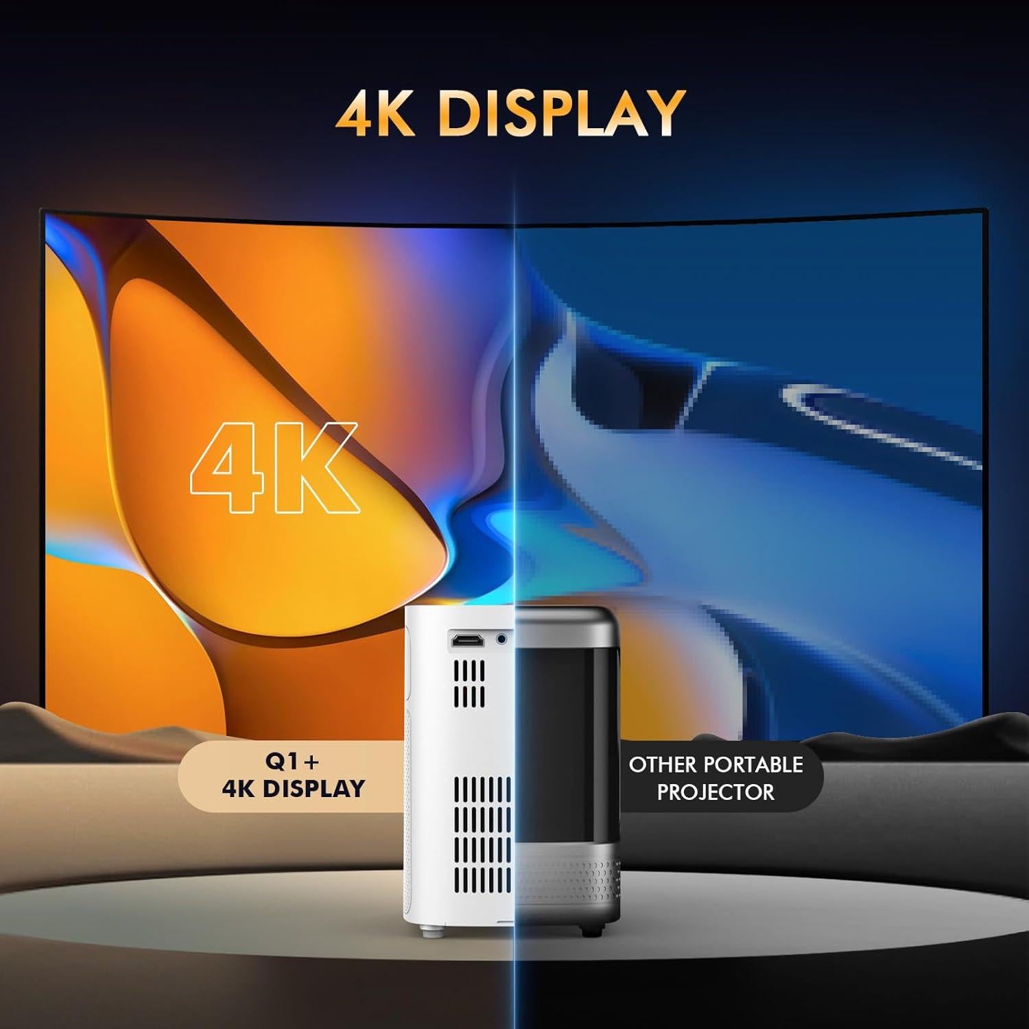 Mini Proyector VenirCool Q1 17000 Lux 250" Portátil