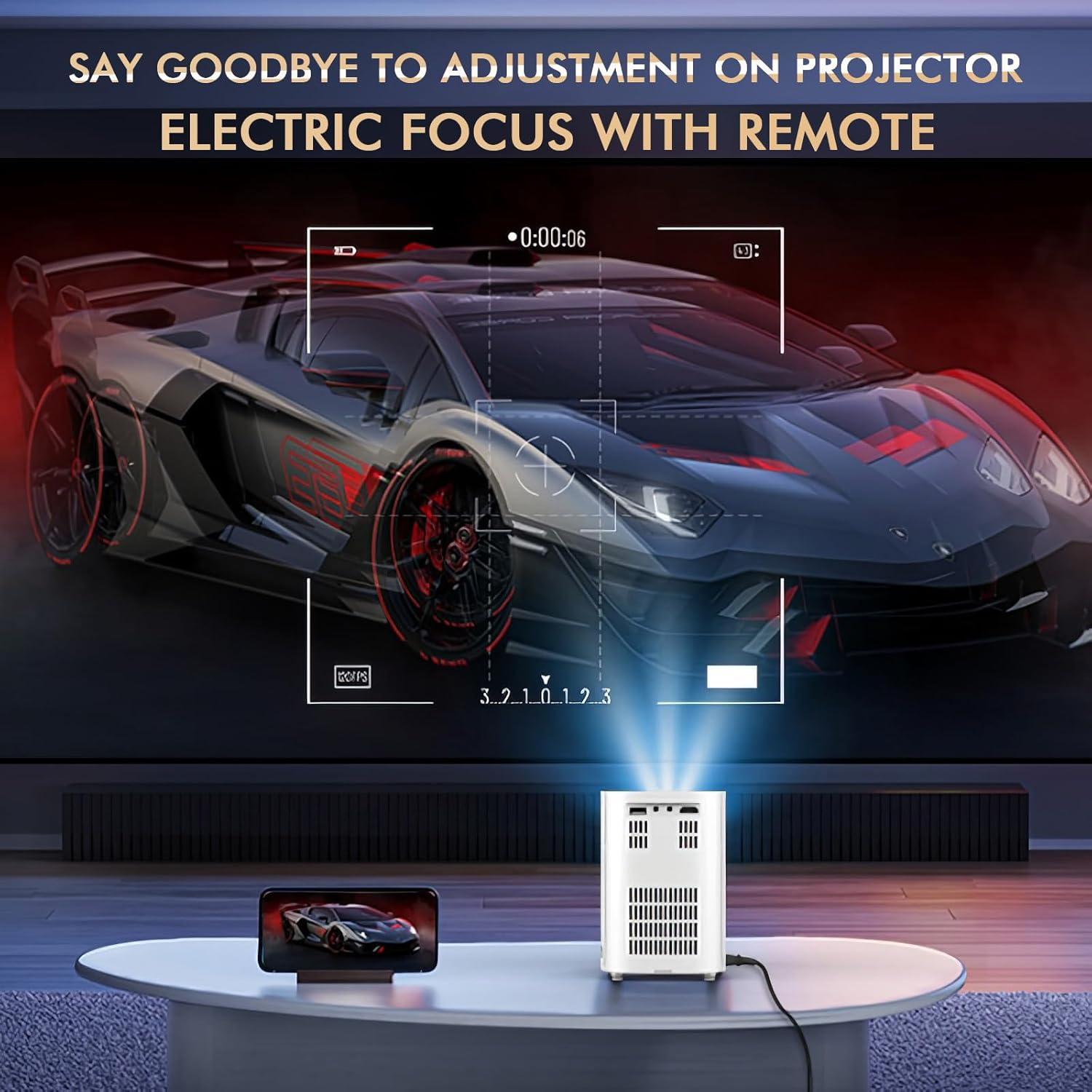 Mini Proyector VenirCool Q1 17000 Lux 250" Portátil