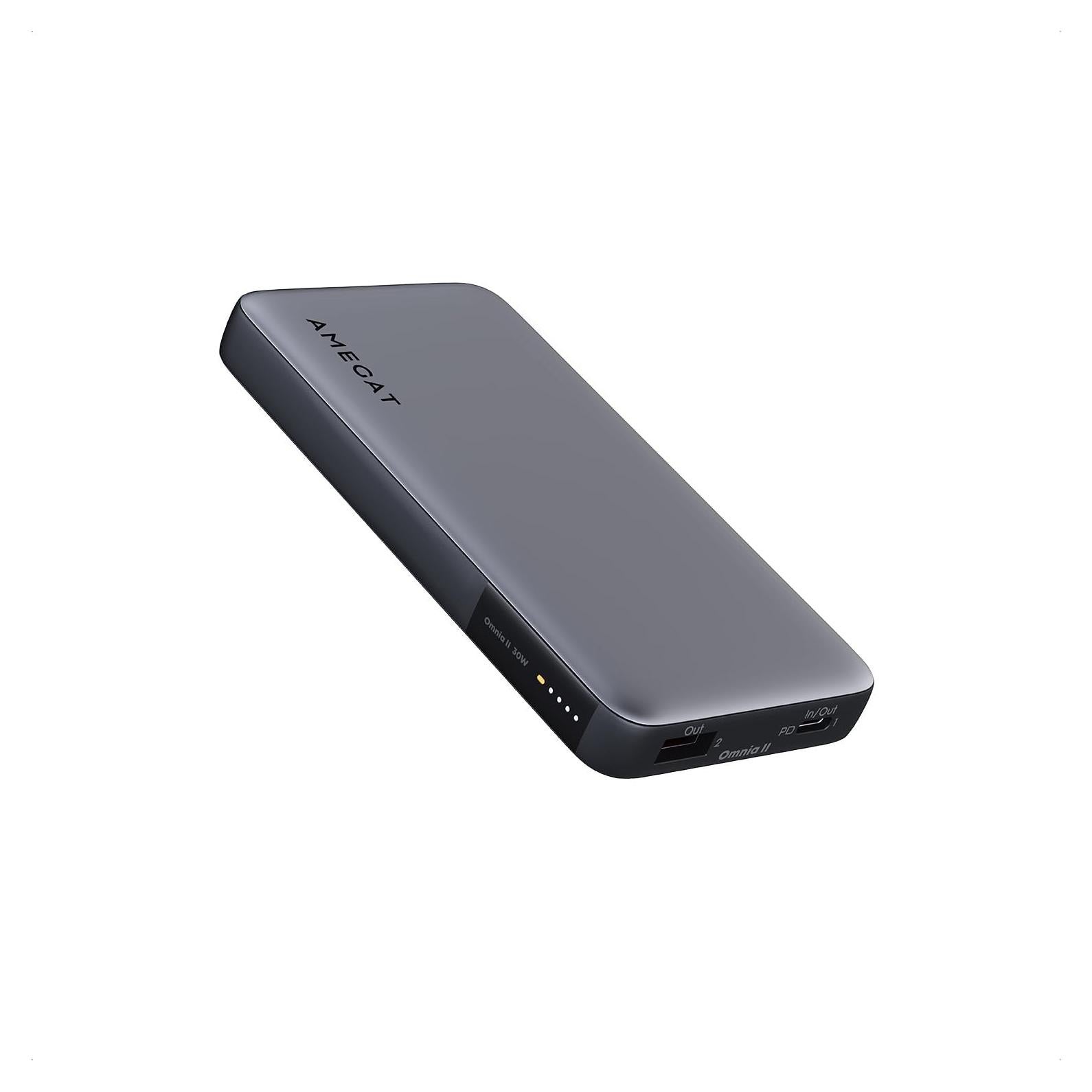 Cargador Portátil AMEGAT 10000mAh 30W USB-C Carga Rápida