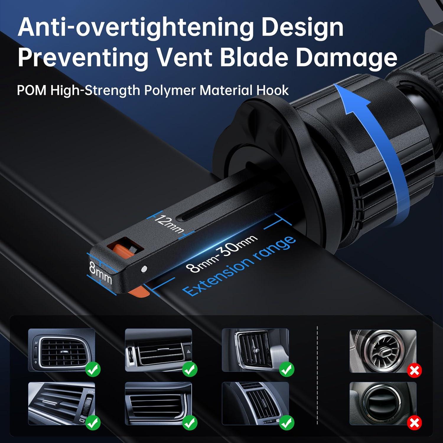 Soporte de Coche MagSafe SYNCWIRE Fibra de Carbono 360°