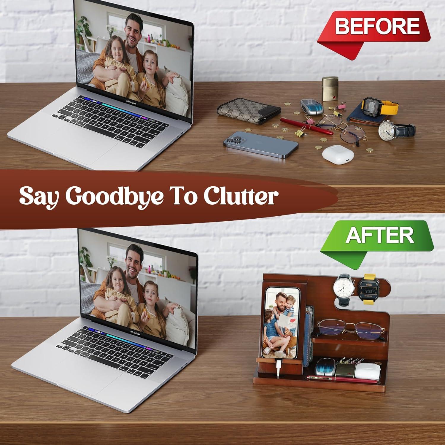 Soporte de Teléfono de Madera PRINLUCK con Grabado