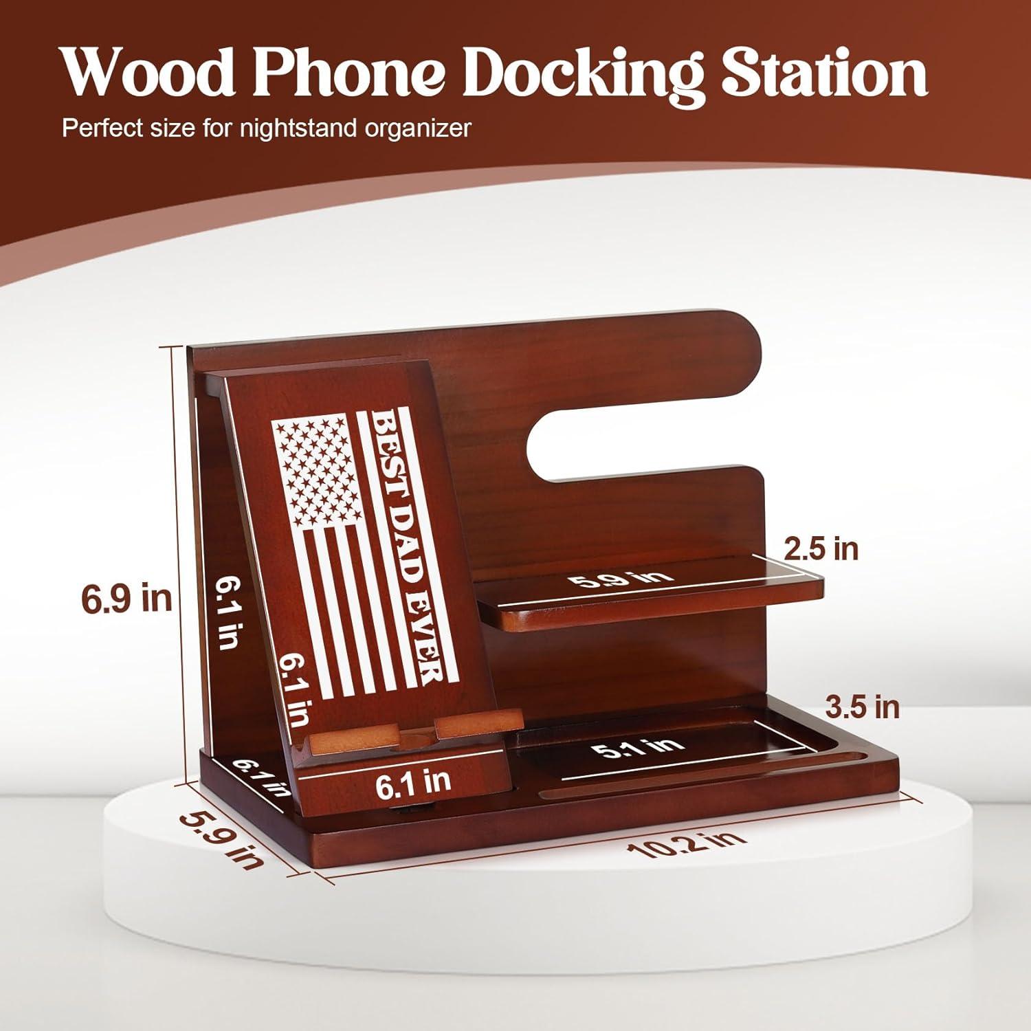 Soporte de Teléfono de Madera PRINLUCK con Grabado