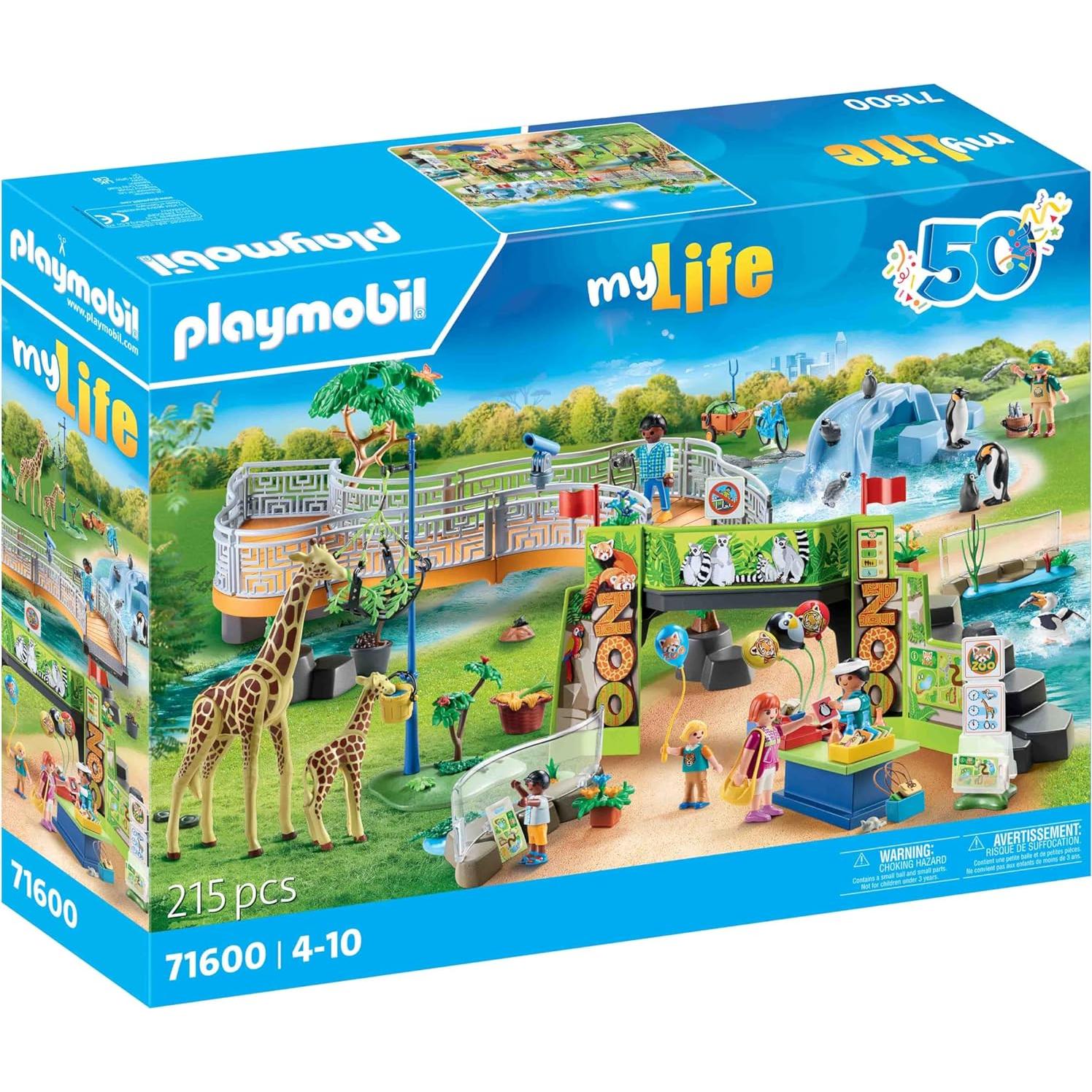 PLAYMOBIL Gran Zoológico 71600 con 16 Animales y Accesorios