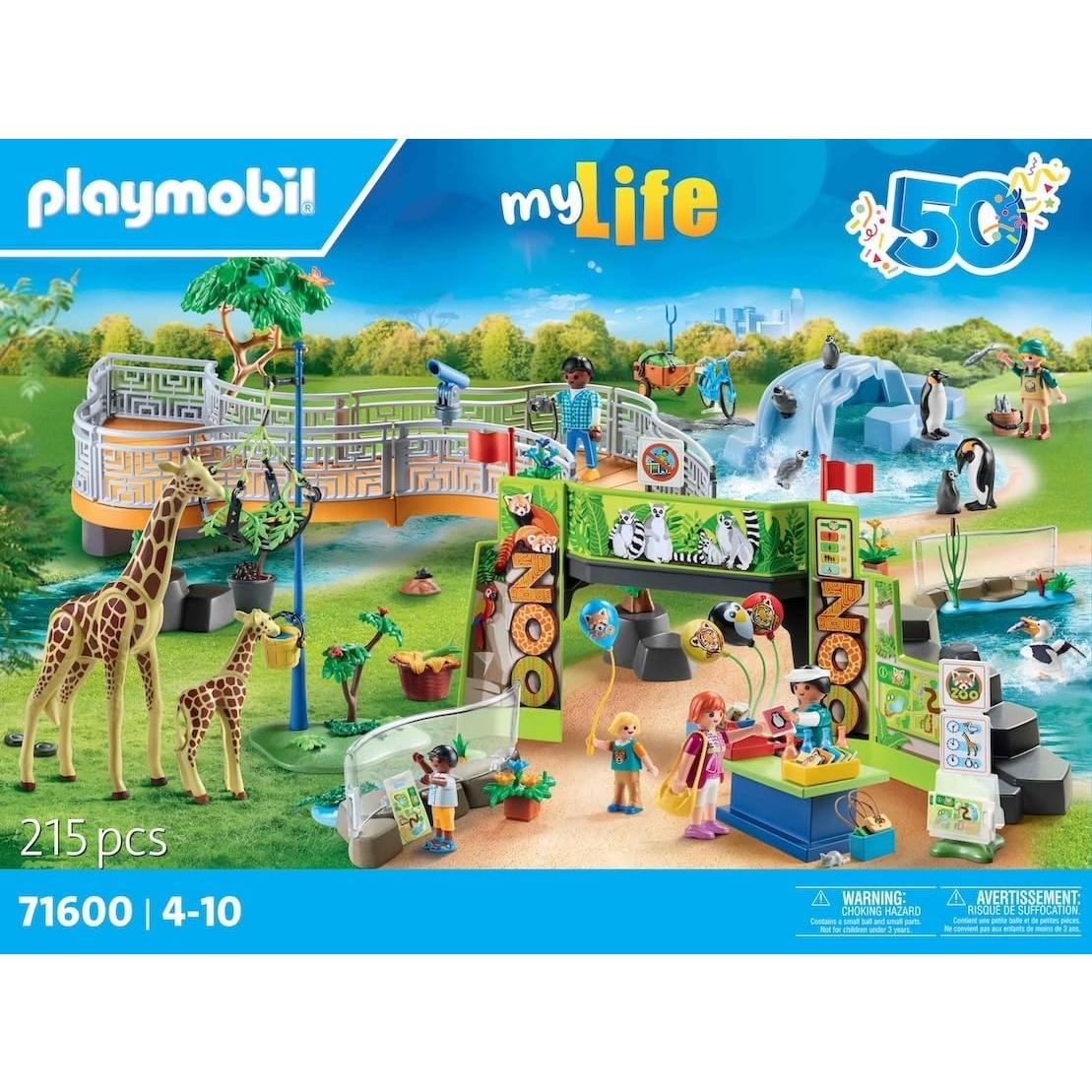 PLAYMOBIL Gran Zoológico 71600 con 16 Animales y Accesorios