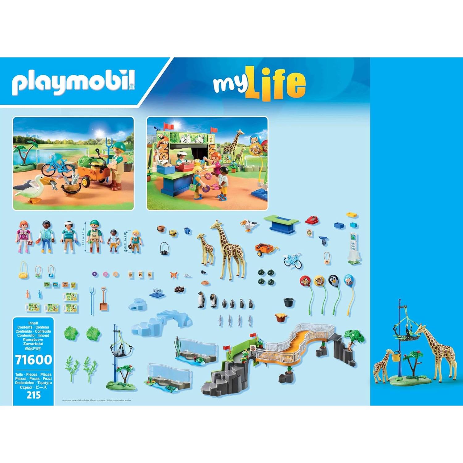 PLAYMOBIL Gran Zoológico 71600 con 16 Animales y Accesorios