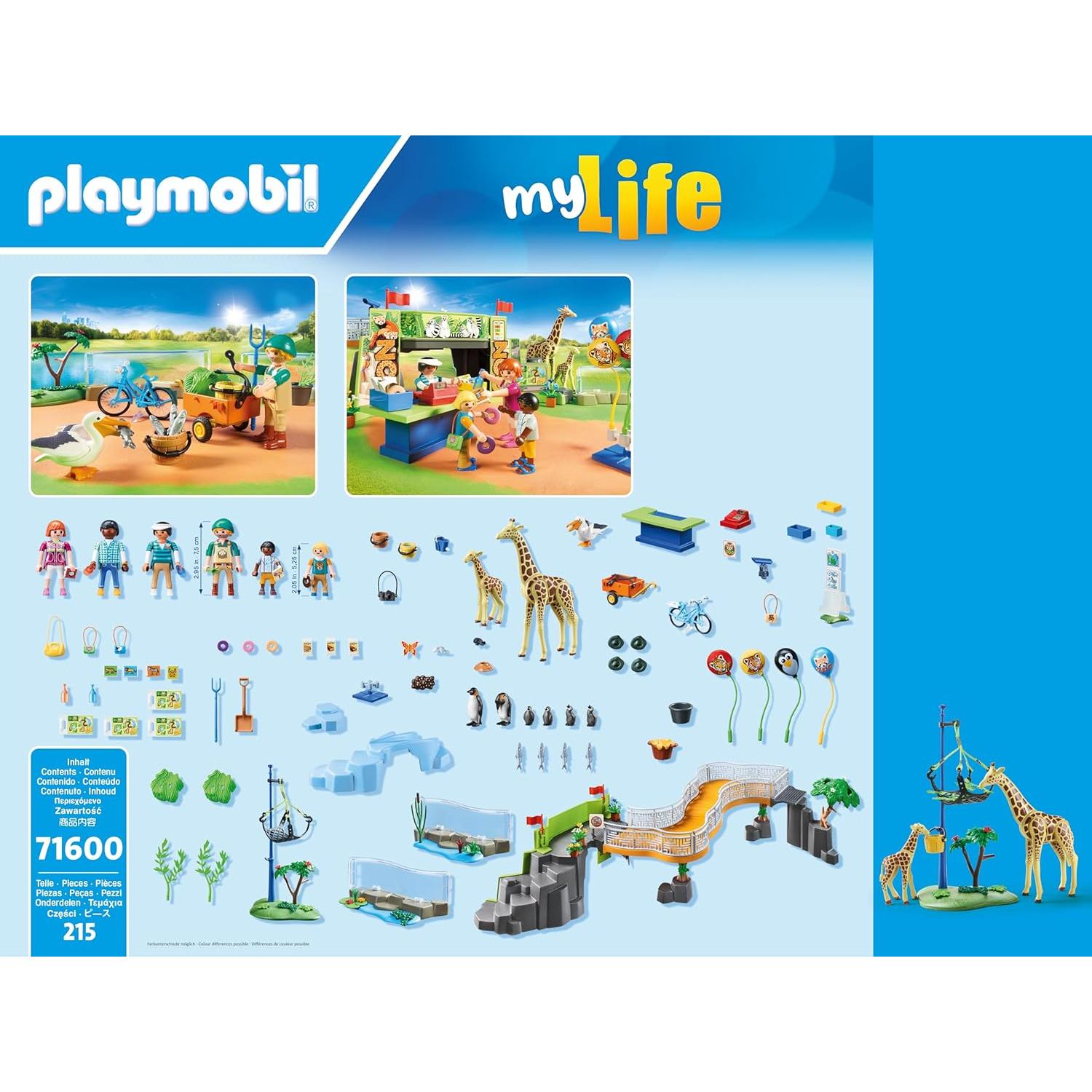 PLAYMOBIL Gran Zoológico 71600 con 16 Animales y Accesorios