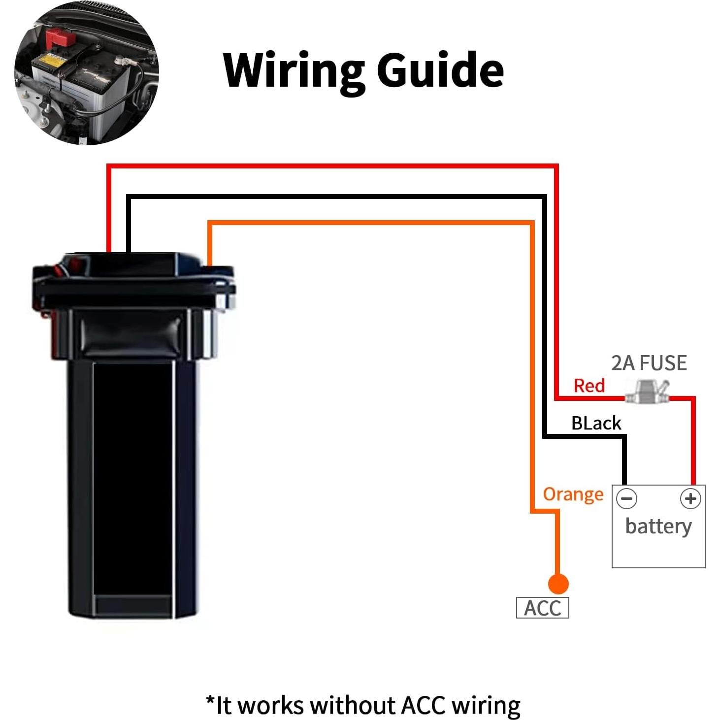 Rastreador GPS VITALGLOW Con Cable 4G Sin Suscripción