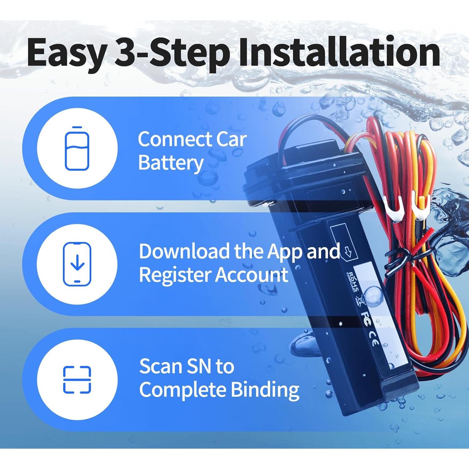 Rastreador GPS VITALGLOW Con Cable 4G Sin Suscripción